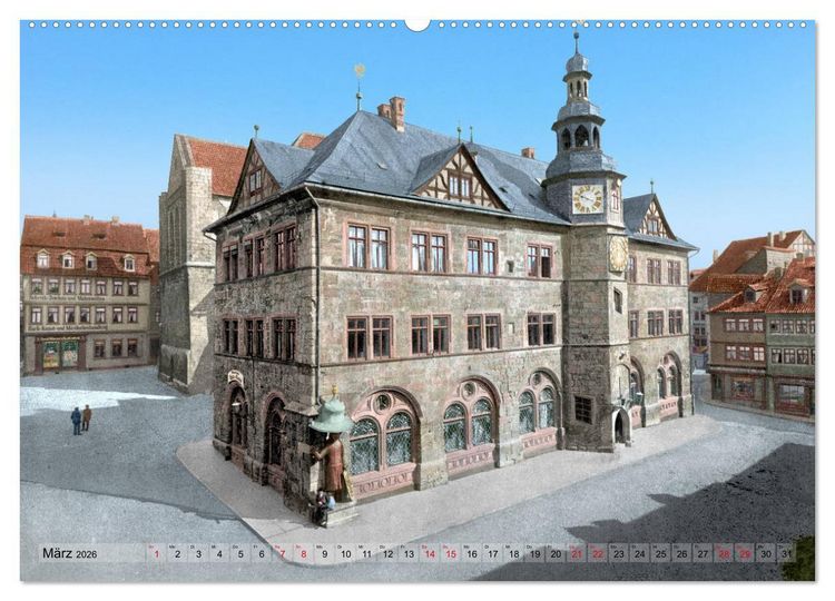 Produktbild: Th&uuml;ringen um das Jahr 1900 &ndash; Fotos neu restauriert und detailcoloriert. (Wandkalender 2026 DIN A2 quer), CALVENDO Monatskalender