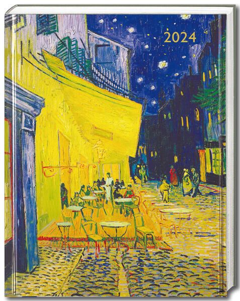 Produktbild: Vincent van Gogh &ndash; Caf&eacute;terrasse am Abend &ndash; Taschenkalender 2024