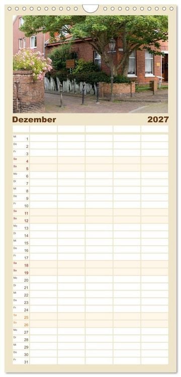 Produktbild: Familienplaner 2027 - Borkum - Momente einer Reise mit 5 Spalten (Wandkalender, 21 x 45 cm) CALVENDO