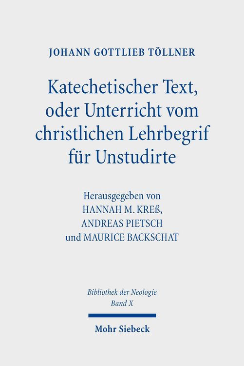 Produktbild: Katechetischer Text, oder Unterricht vom christlichen Lehrbegrif f&uuml;r Unstudirte
