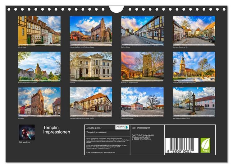 Produktbild: Templin Impressionen (Wandkalender 2027 DIN A4 quer), CALVENDO Monatskalender