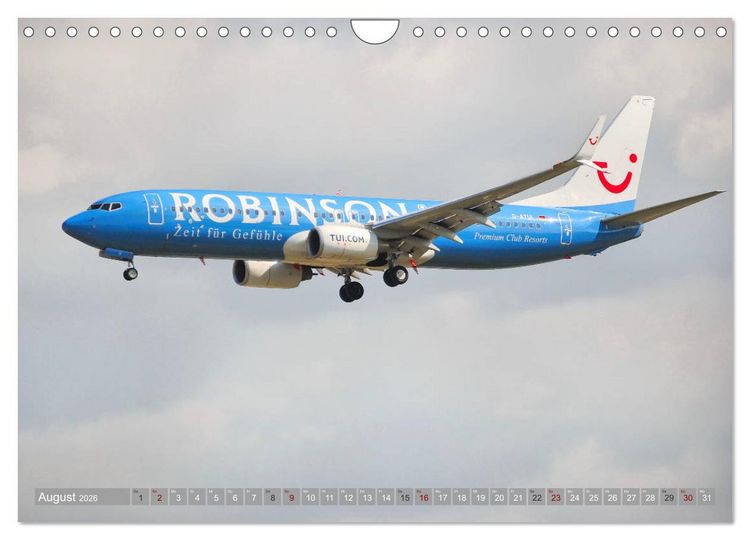 Produktbild: Flugzeuge - Eindrucksvolle Riesen am Himmel (Wandkalender 2026 DIN A4 quer), CALVENDO Monatskalender