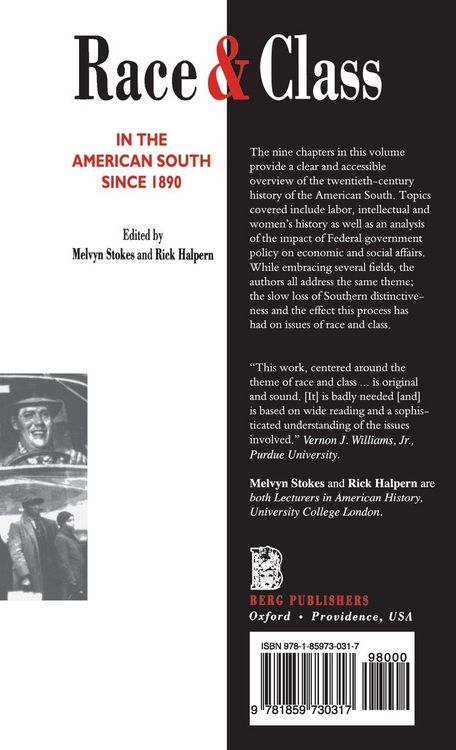 Produktbild: Race and Class in the American South since 1890
