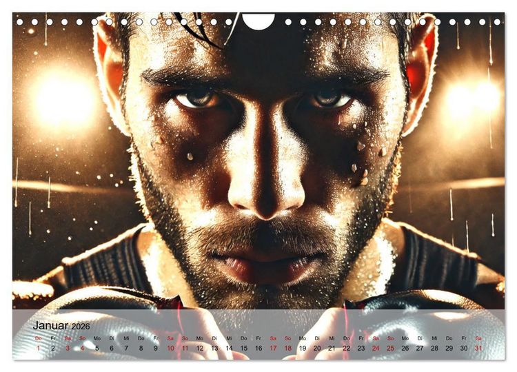 Produktbild: MMA Germany - Mixed Martial Arts Power (Wandkalender 2026 DIN A4 quer), CALVENDO Monatskalender