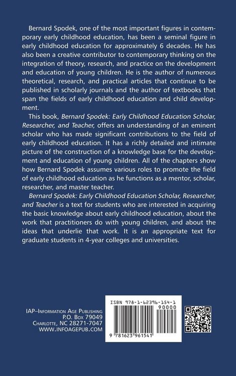 Produktbild: Bernard Spodek, Early Childhood Education Scholar, Researcher, and Teacher