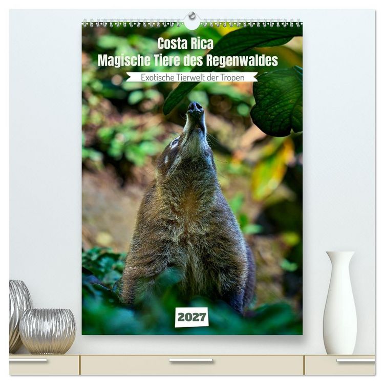 Produktbild: Costa Rica - Magische Tiere des Regenwaldes (hochwertiger Premium Wandkalender 2027 DIN A2 hoch), Kunstdruck in Hochglanz