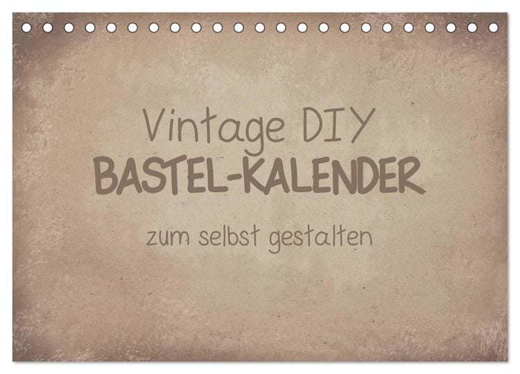Produktbild: Vintage DIY Bastel-Kalender (Tischkalender 2026 DIN A5 quer), CALVENDO Monatskalender