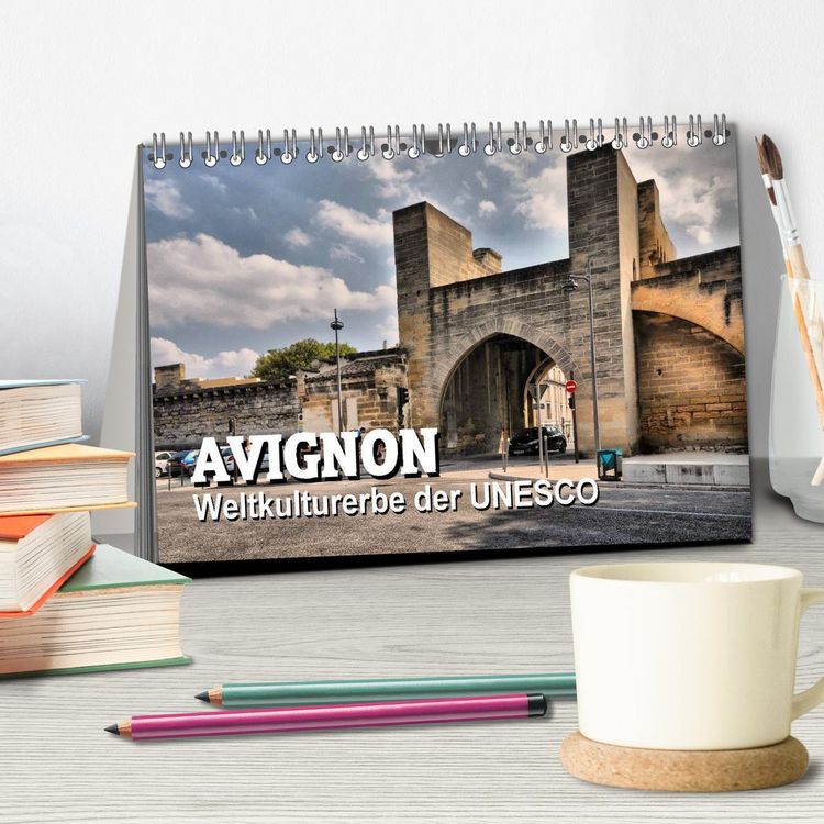 Produktbild: Avignon - Weltkulturerbe der UNESCO (Tischkalender 2026 DIN A5 quer), CALVENDO Monatskalender