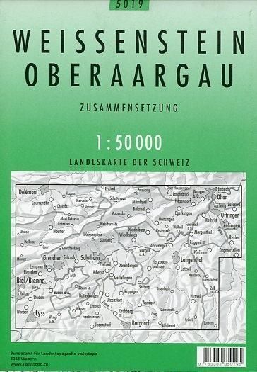 Produktbild: Swisstopo 1 : 50 000 Weissenstein Oberaargau
