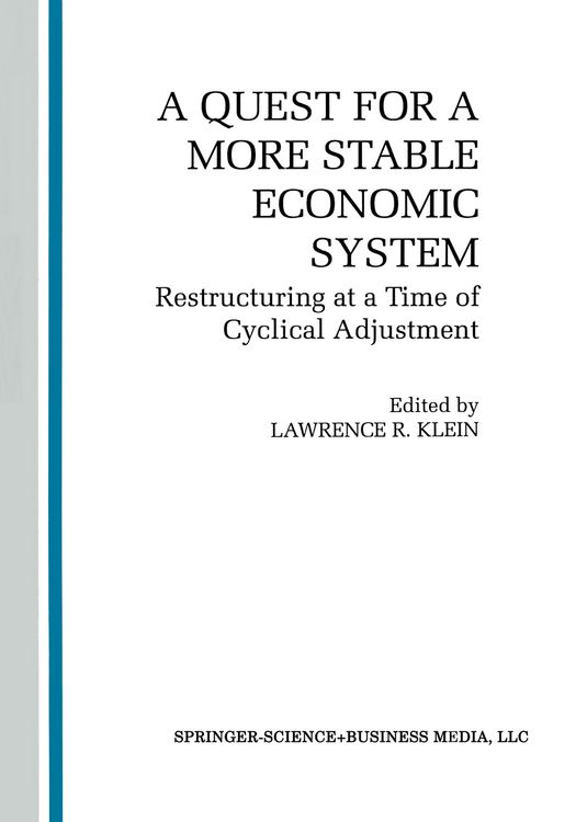 Produktbild: A Quest for a More Stable World Economic System