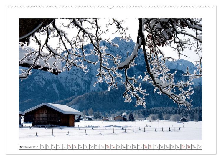 Produktbild: Oberstdorf zu allen Jahreszeiten (hochwertiger Premium Wandkalender 2027 DIN A2 quer), Kunstdruck in Hochglanz