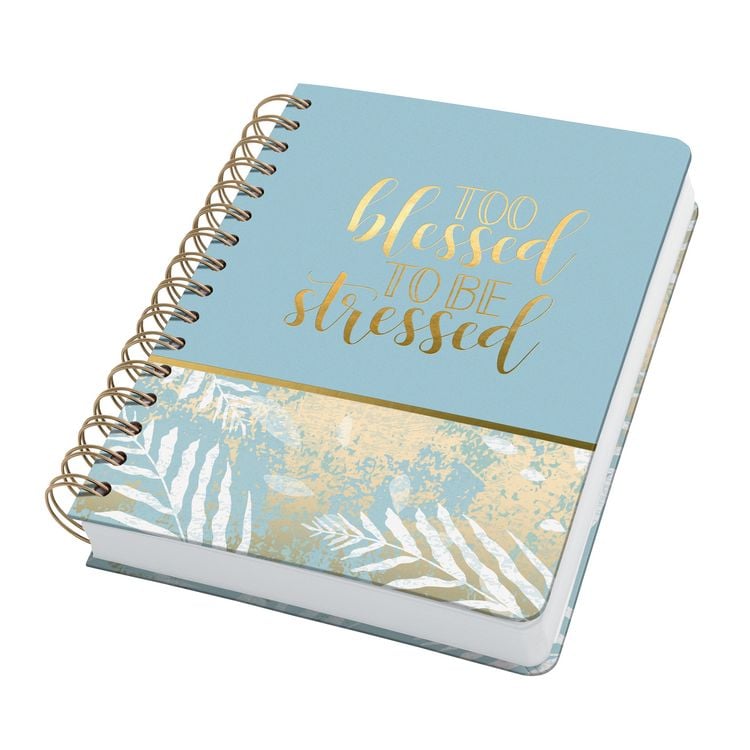 Produktbild: SIGEL JN615 Spiral-Notizbuch Jolie, ca. A5, dotted, hellblau, wei&szlig;, gold