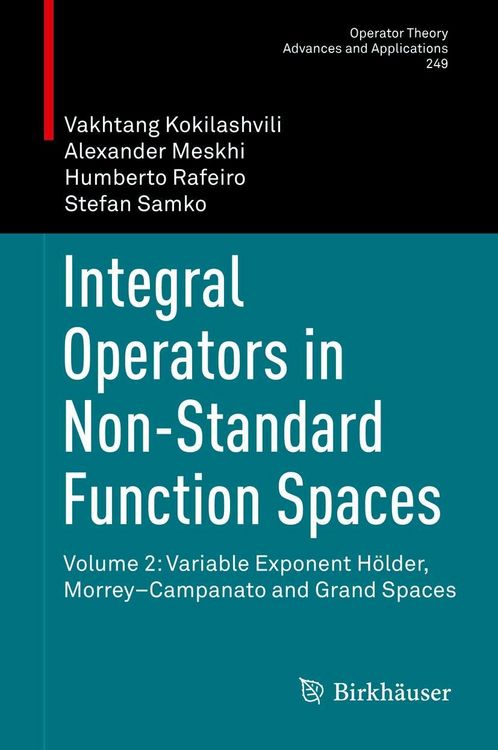 Produktbild: Integral Operators in Non-Standard Function Spaces