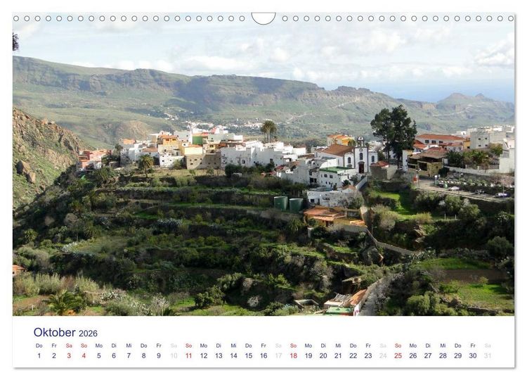 Produktbild: Die Canarischen Inseln - Gran Canaria (Wandkalender 2026 DIN A3 quer), CALVENDO Monatskalender