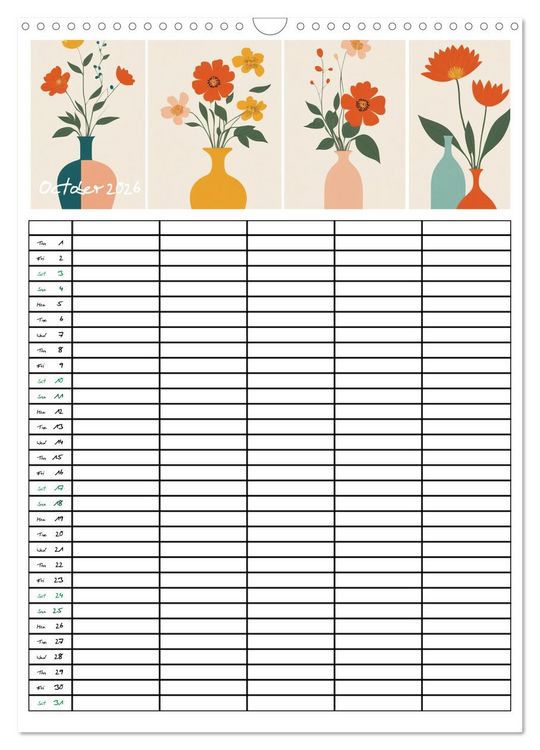 Produktbild: Home Planer (Wall Calendar 2026 DIN A3 portrait), CALVENDO 12 Month Wall Calendar