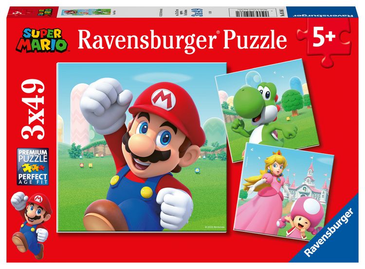 Produktbild: Puzzle Ravensburger Super Mario 3 X 49 Teile