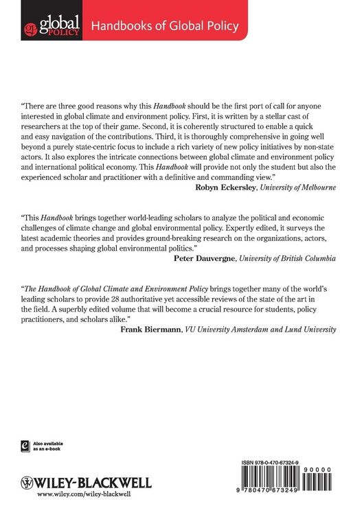 Produktbild: The Handbook of Global Climate and Environment Policy