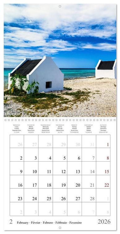 Produktbild: Dream destinations in the Caribbean (Wall Calendar 2026 12 &times; 12 Inch) CALVENDO 12 Month Wall Calendar