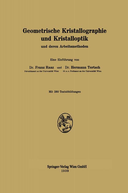 Produktbild: Geometrische Kristallographie und Kristalloptik