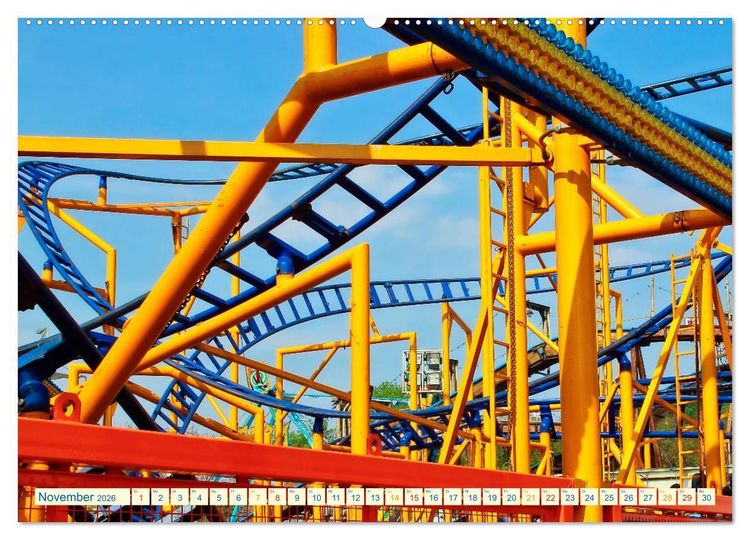 Produktbild: Achterbahn - extrem (Wandkalender 2026 DIN A2 quer), CALVENDO Monatskalender