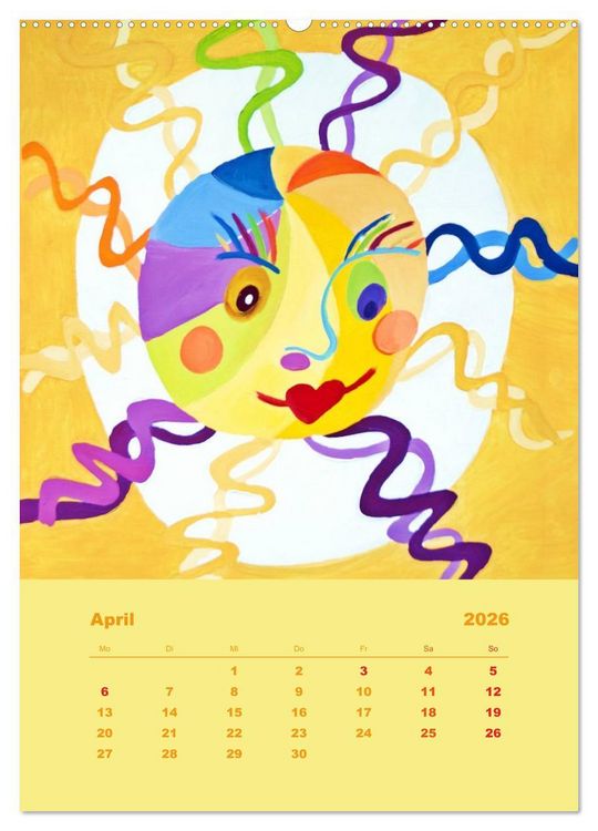 Produktbild: Licht ist bunt - Malerei in Acryl und Aqua &Ouml;l (hochwertiger Premium Wandkalender 2026 DIN A2 hoch), Kunstdruck in Hochglanz