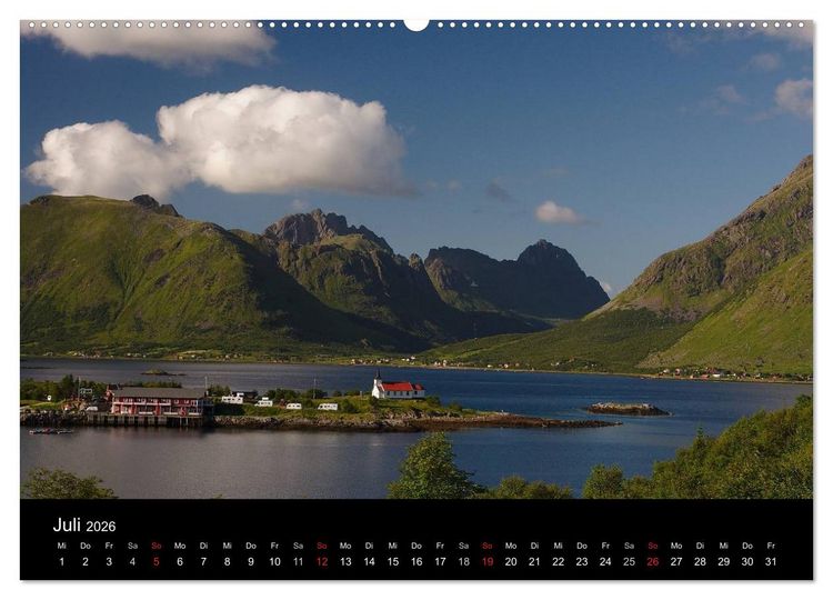 Produktbild: Lofoten (Wandkalender 2026 DIN A2 quer), CALVENDO Monatskalender