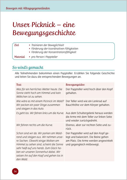 Produktbild: Bewegen mit Alltagsgegenst&auml;nden