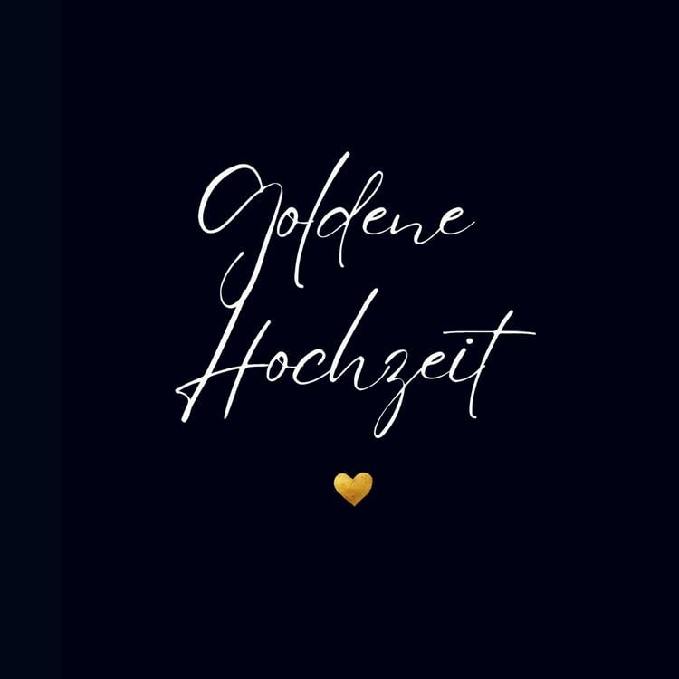 Produktbild: G&auml;stebuch "Goldene Hochzeit"- Premium G&auml;stebuch Blanko