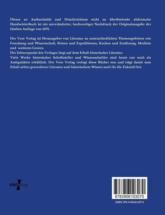 Produktbild: Altdeutsches Handw&ouml;rterbuch