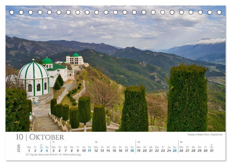 Produktbild: Albanien - wild, authentisch, abenteuerlich (Tischkalender 2026 DIN A5 quer), CALVENDO Monatskalender