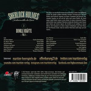 Produktbild: Sherlock Holmes - Dunkle Kr&auml;fte Teil 2,1 Audio-CD