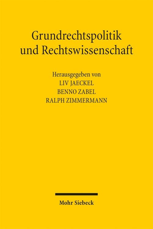 Produktbild: Grundrechtspolitik und Rechtswissenschaft
