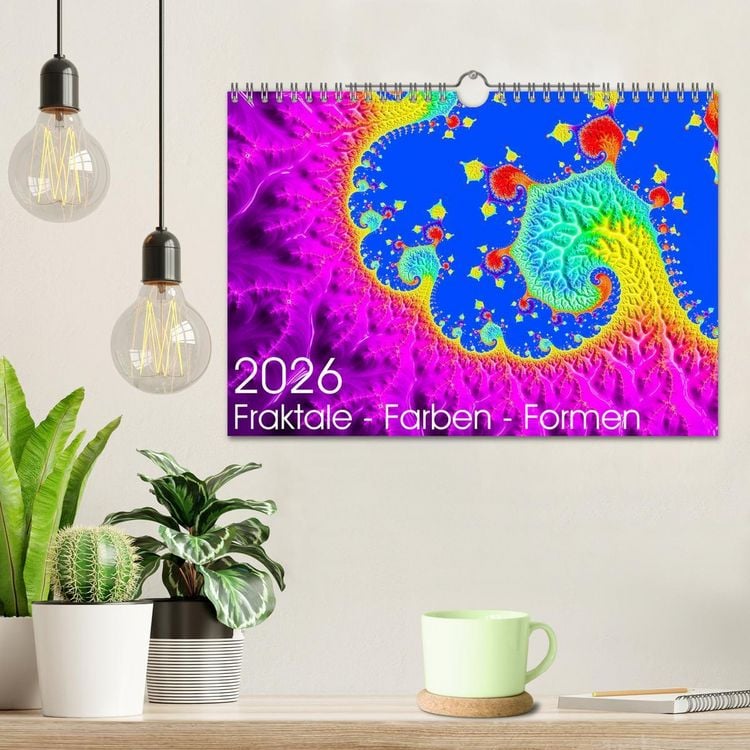 Produktbild: Fraktale - Farben - Formen 2026 (Wandkalender 2026 DIN A4 quer), CALVENDO Monatskalender