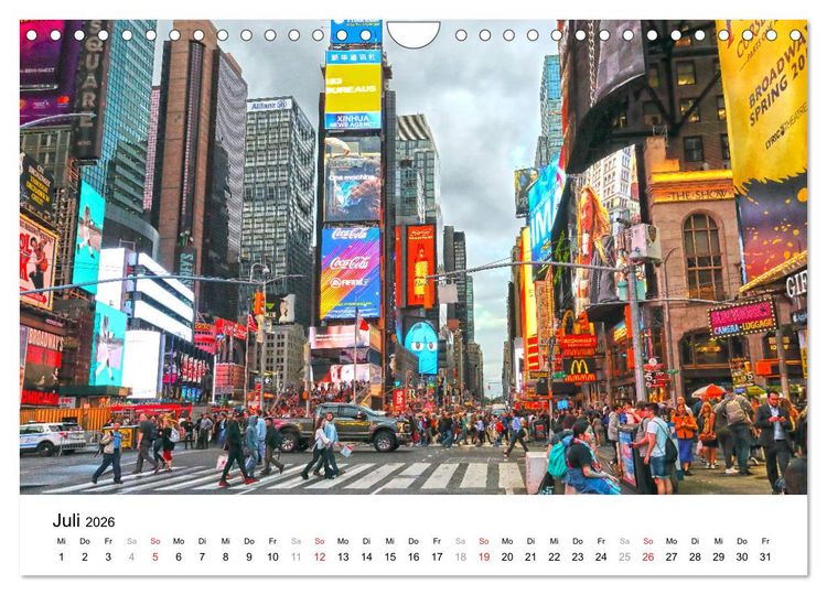 Produktbild: New York - New York. Impressionen der Mega-City (Wandkalender 2026 DIN A4 quer), CALVENDO Monatskalender