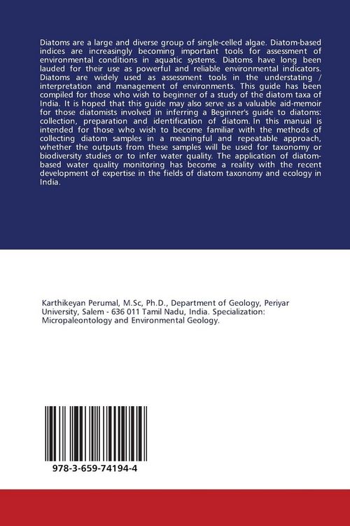 Produktbild: A Beginners Guide For Diatom Studies