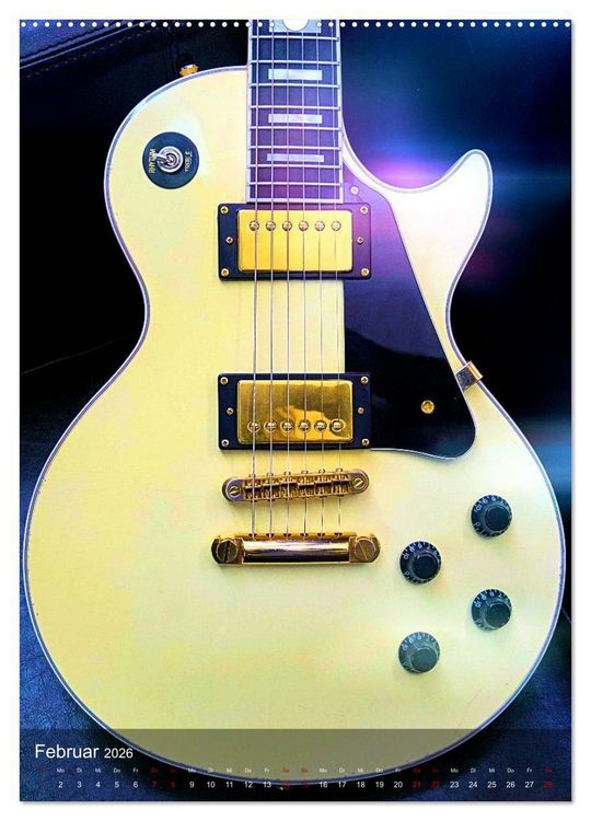 Produktbild: Magische Gitarren (hochwertiger Premium Wandkalender 2026 DIN A2 hoch), Kunstdruck in Hochglanz