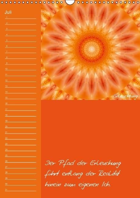 Produktbild: Mandala - Spiegel der Seele / immerw&auml;hrender Geburtstagskalender (Wandkalender immerw&auml;hrend DIN A3 hoch)