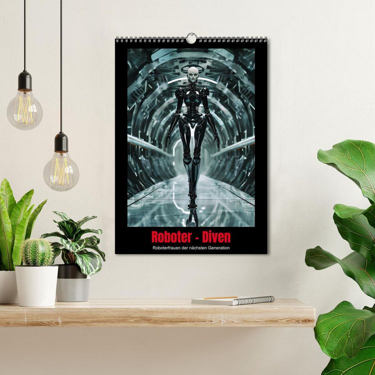 Produktbild: Roboter - Diven (Wandkalender 2026 DIN A3 hoch), CALVENDO Monatskalender