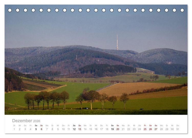 Produktbild: Sch&ouml;nes Sauerland (Tischkalender 2026 DIN A5 quer), CALVENDO Monatskalender
