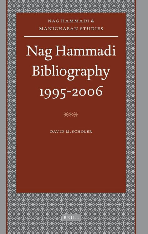 Produktbild: Nag Hammadi Bibliography 1995-2006