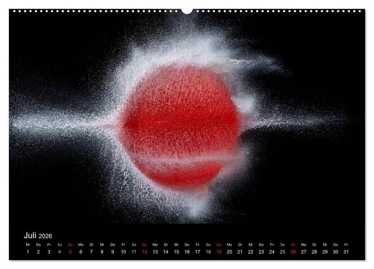 Produktbild: Ballistik Highspeed Fotos (hochwertiger Premium Wandkalender 2026 DIN A2 quer), Kunstdruck in Hochglanz