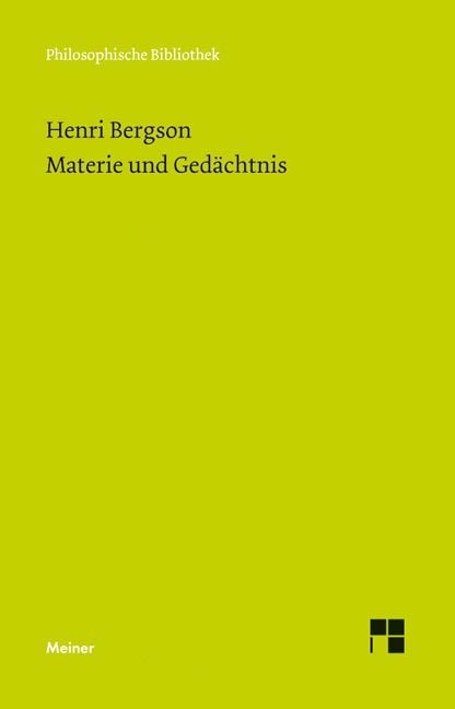 Produktbild: Materie und Ged&auml;chtnis