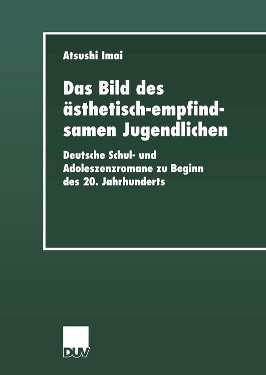 Produktbild: Das Bild des &auml;sthetisch-empfindsamen Jugendlichen