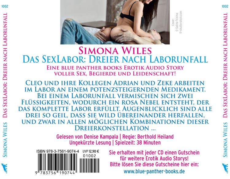 Produktbild: Das SexLabor: Dreier nach Laborunfall | Erotik Audio Story | Erotisches Hörbuch Audio-CD