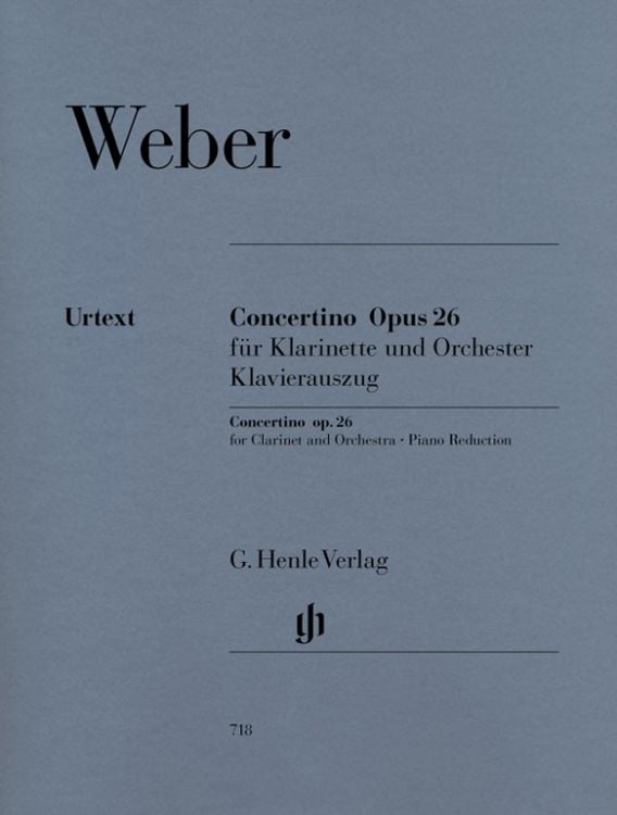 Produktbild: Carl Maria von Weber - Concertino op. 26 f&uuml;r Klarinette und Orchester