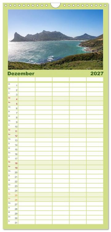 Produktbild: Familienplaner 2027 - S&uuml;dafrika - Landschaft voller Vielfalt und Sch&ouml;nheit mit 5 Spalten (Wandkalender, 21 x 45 cm) CALVENDO