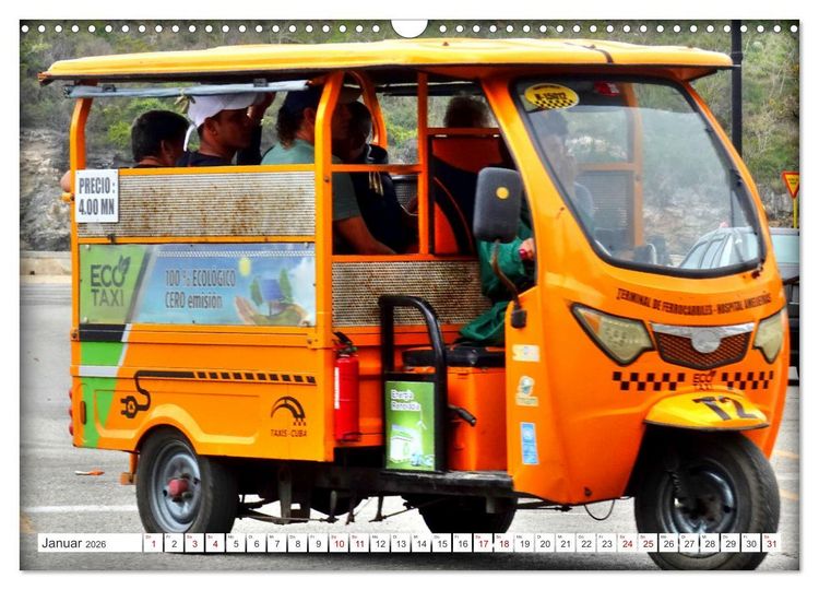Produktbild: ECO TAXI - Umweltfreundlich in die Zukunft (Wandkalender 2026 DIN A3 quer), CALVENDO Monatskalender