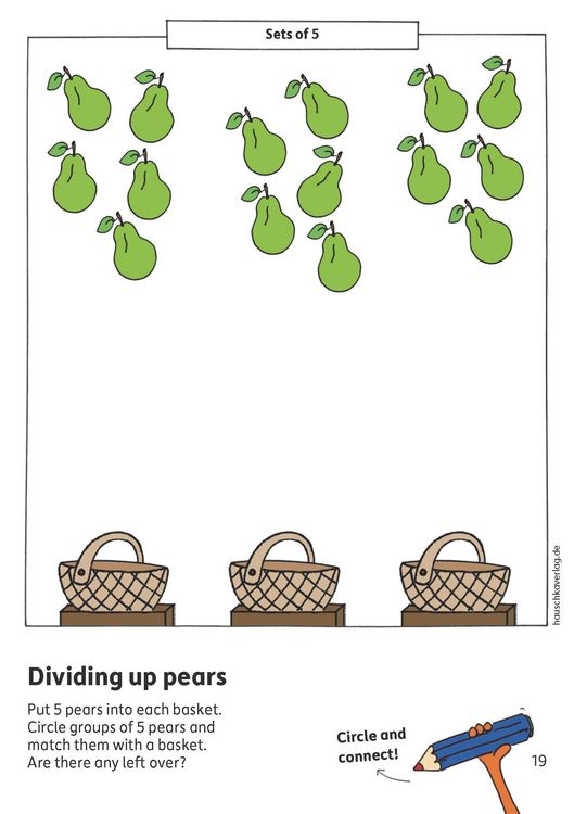 Produktbild: Preschool Activity Book for 5 Years - Boys and Girls - Numbers and quantities