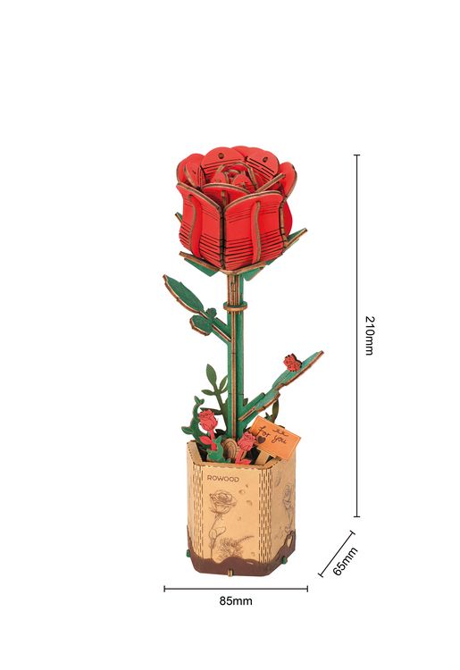 Produktbild: Book Nook DIY Blume Rote Rose