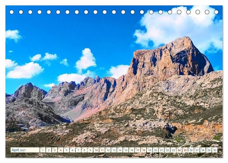 Produktbild: Im wilden Norden Spaniens, Asturien, Galicien, Picos de Europaa (Tischkalender 2027 DIN A5 quer), CALVENDO Monatskalender